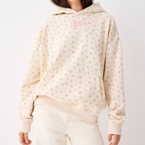 Things Between Happy! To Be Here Bouquet Hoodie Off-White - Picture 2 of 3